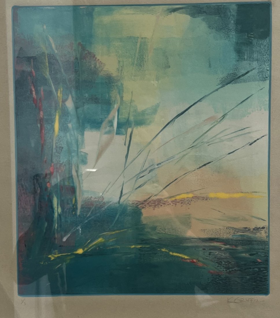 VINTAGE ETCHING 1 OF 1, NO OTHERS BY K. GRIFFIN "TRANQUIL WATERS" (1 of 6)