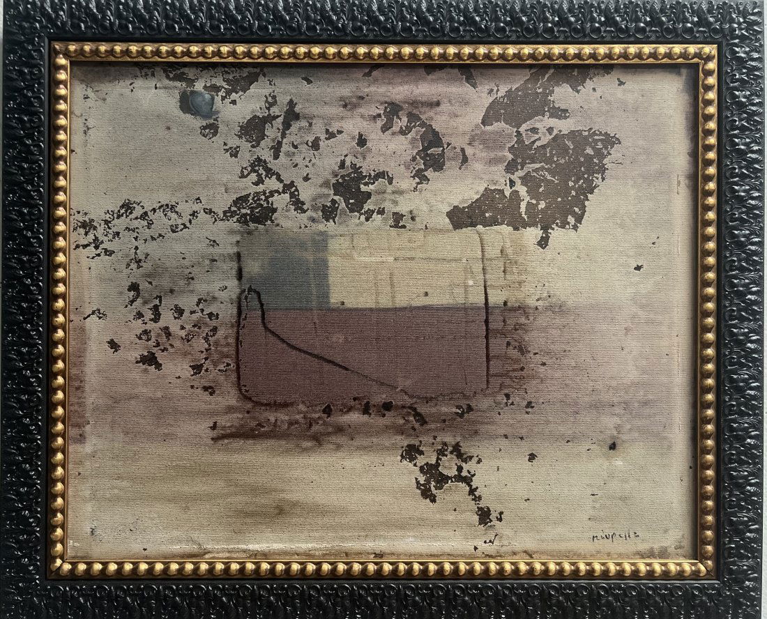 Jean-Paul Riopelle (1923 - 2002 Canada, France) "After"  Abstract express painting W COA (1 of 6)