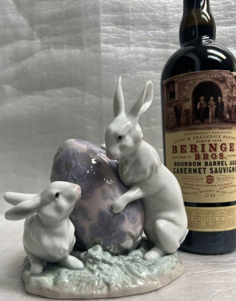 Vintage  LLADRO Easter Egg Rabbits  Retired  #5920  Collectable Figurine (1 of 4)