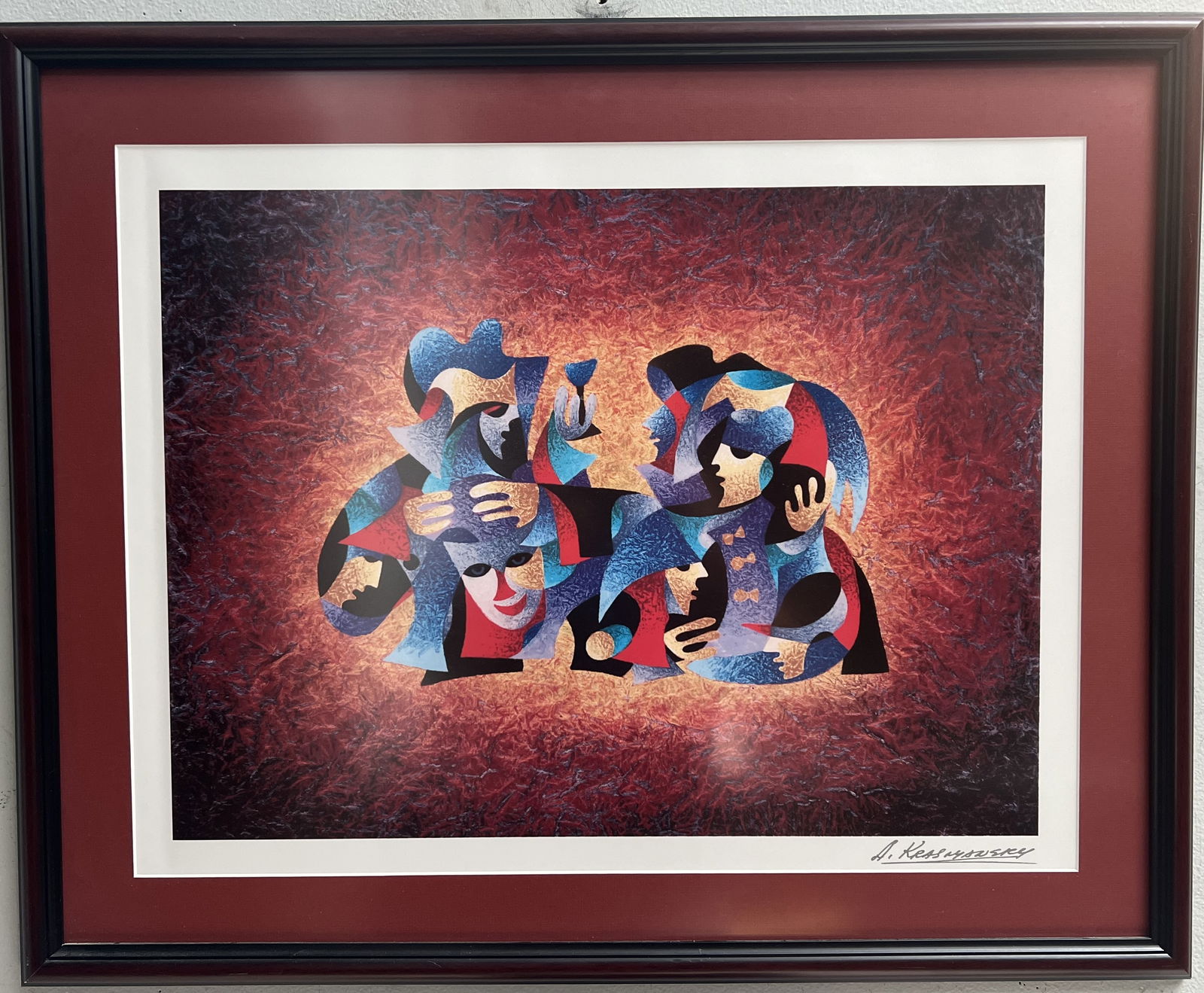 ANATOLE KRASNYANSKY " OFFICERS CELEBRATION # 7" SERIGRAPH SIGNED WITH COA (1 of 5)