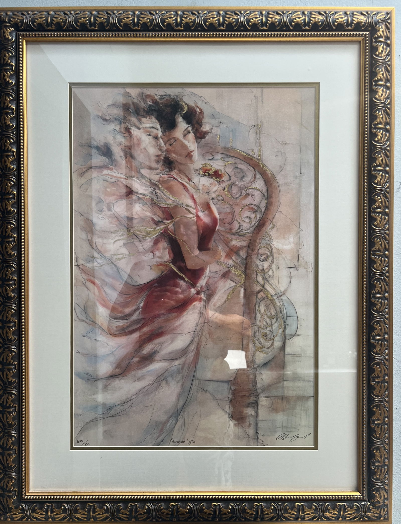 GARY BENFIELD "ENCHANTED NIGHTS" SERIOLITHOGRAPH ON DELUX PAPER W COA (1 of 6)