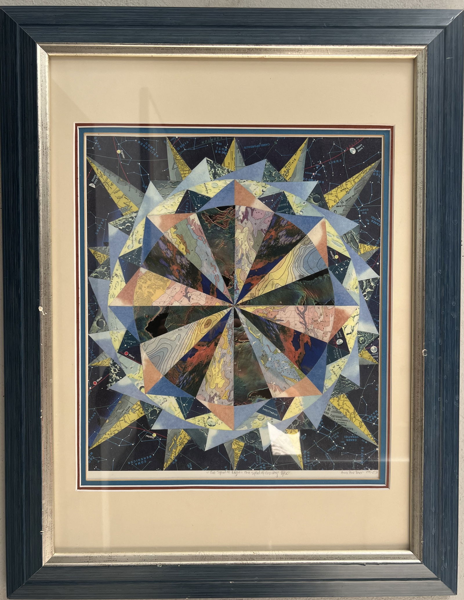 ANNA FINE FOER " THE SPEED OF LIGHT=THE SPEED OF GRAVITY" LITHOGRAPH HAND SIGNED IN PENCIL (1 of 5)