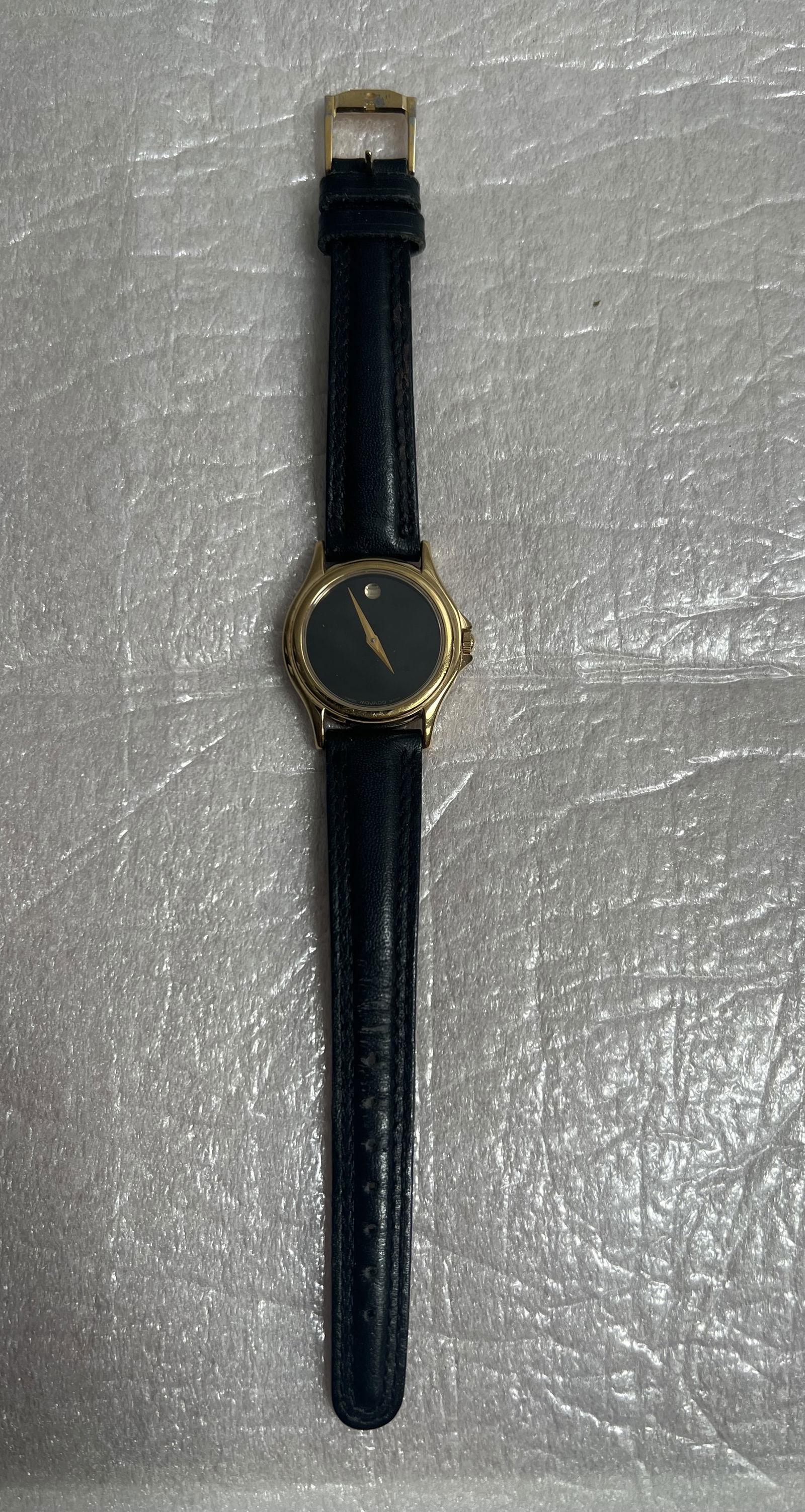 Movado Museum Watch Unisex 18K Gold Plated Case Stainless Steel Back (1 of 3)