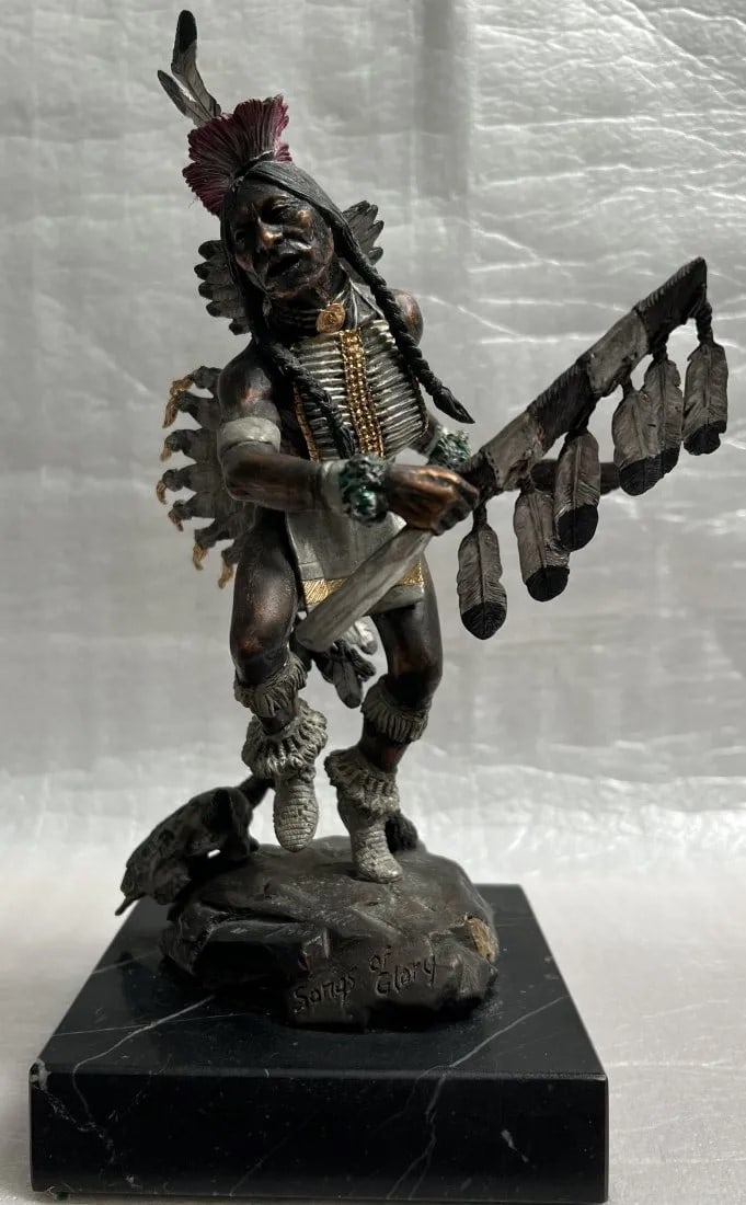 Legends Art Sculpture Songs of Glory, Sitting Bull, Signed CA Pardell , AP w COA (1 of 6)
