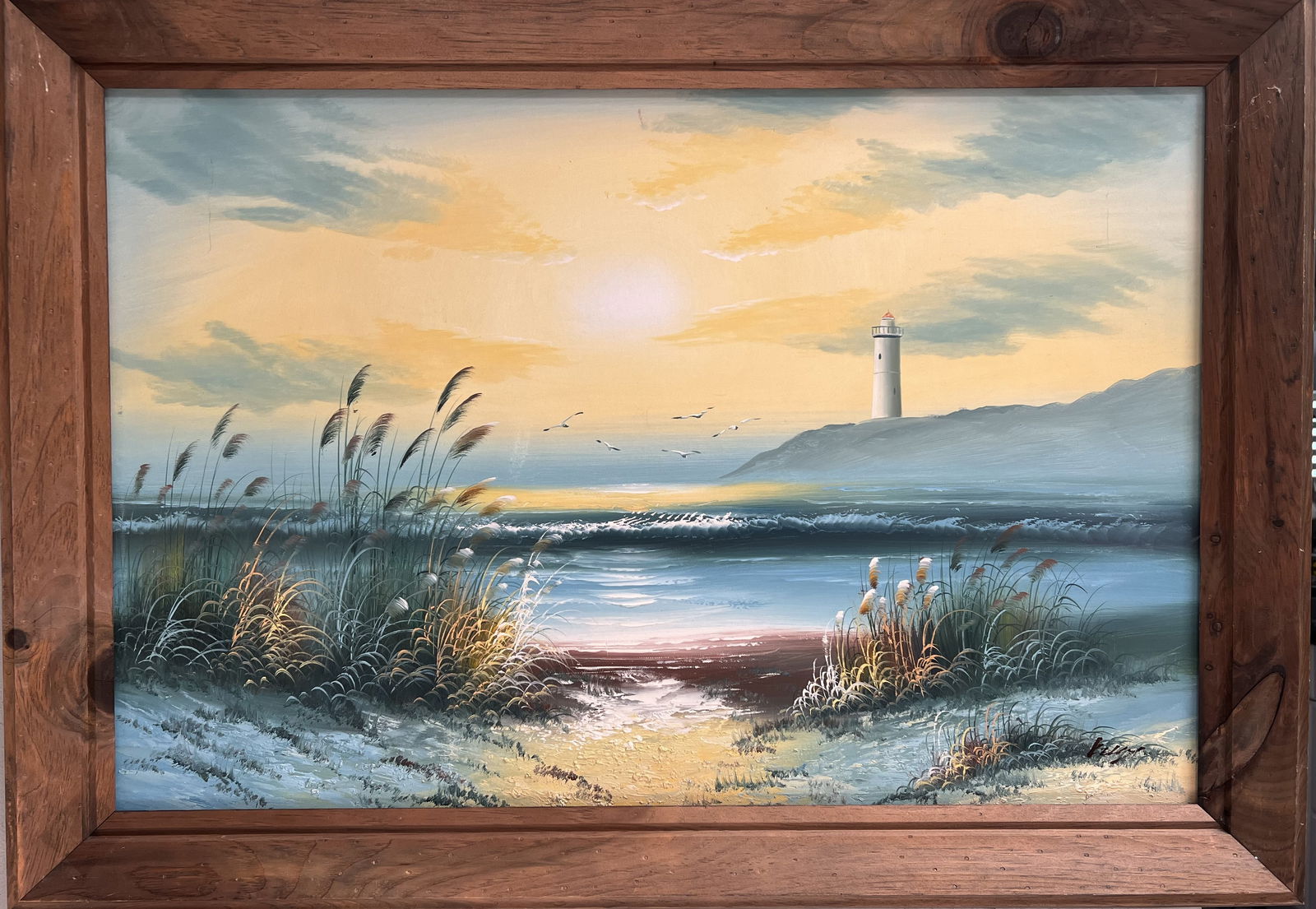 Brooks Kelly , Attributed To" The Dune" Stunning Oil on Canvas Signed (1 of 5)