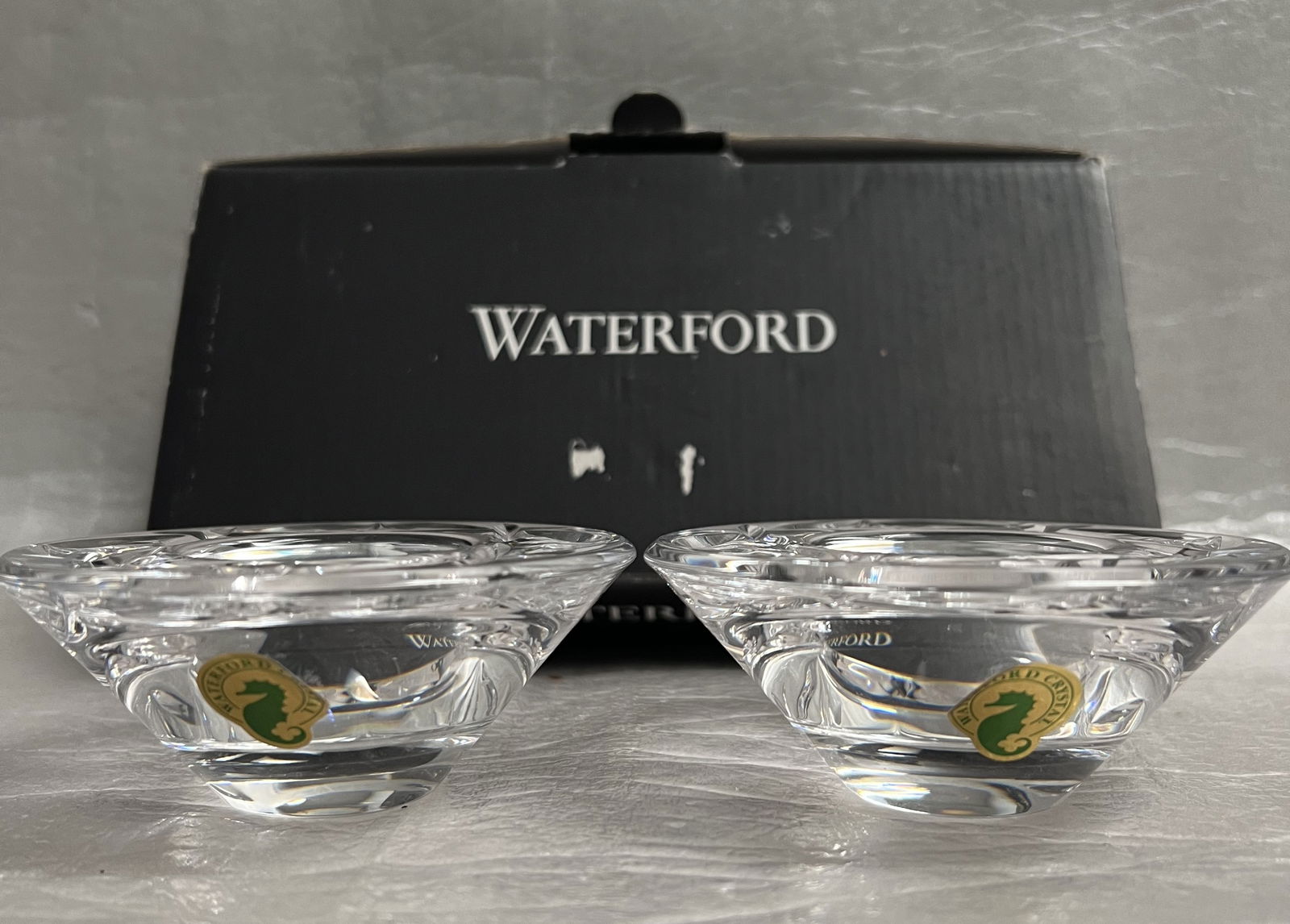 Set of 2 New in the Box Waterford Crystal Candle Holders (1 of 3)