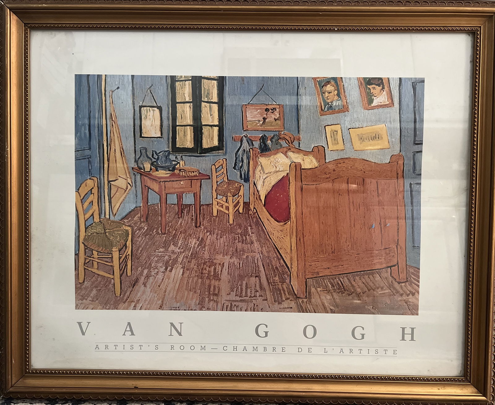 Large Stunning Work by Van Gogh, Lithograph on Paper Matted and Framed (1 of 3)