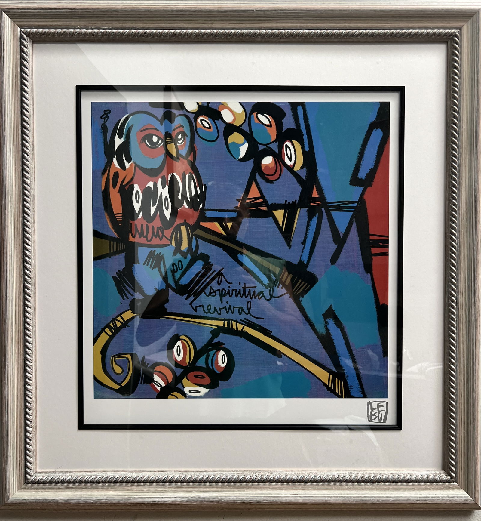 David Le Batard "As Lebo" " a Spiritual Revival"  Framed Seriolithograph (1 of 6)