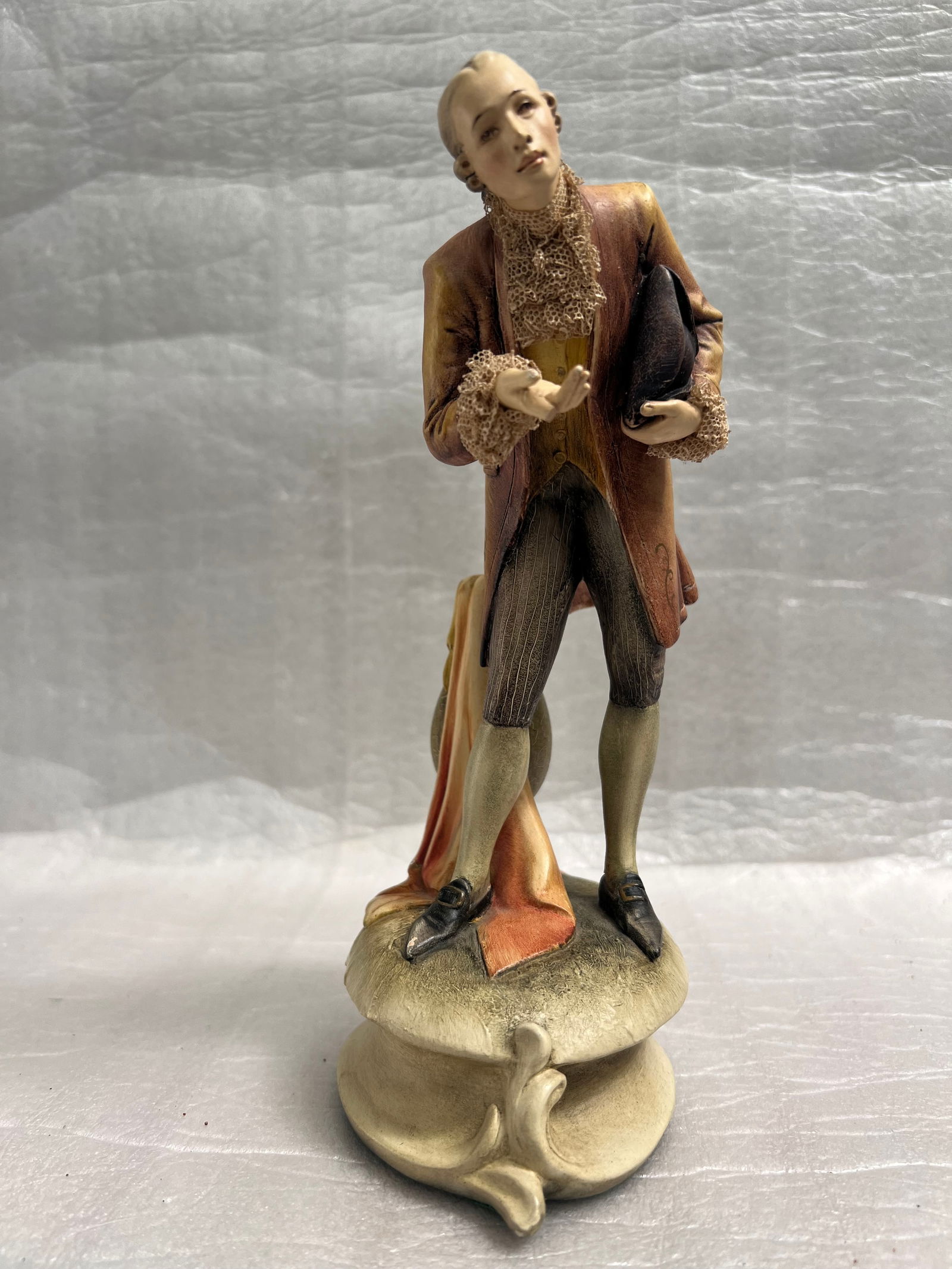 Mid Century Antonio Borsato Italian Ceramic Figurine of a Bowing Man Signed (1 of 6)