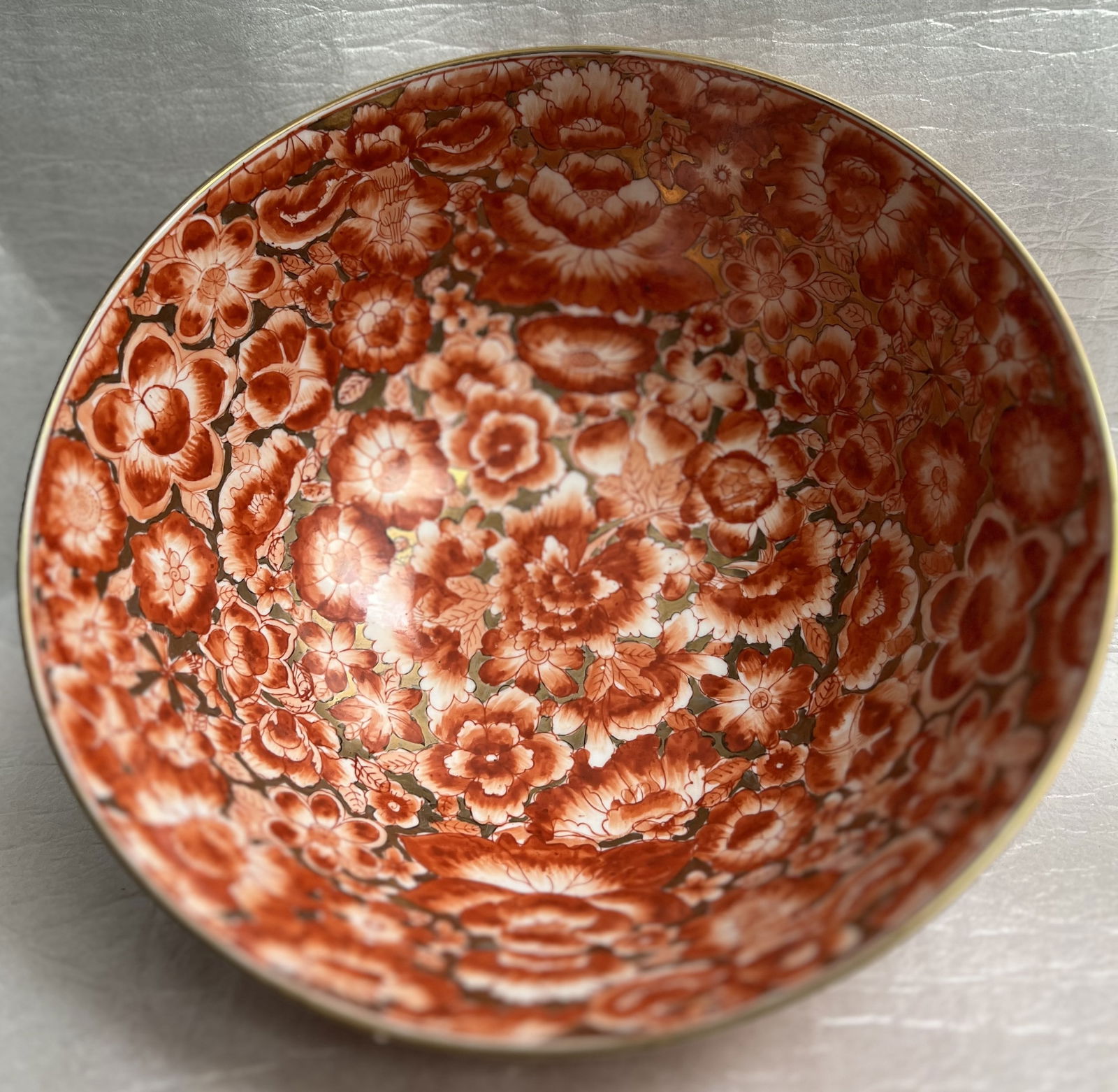 Hand Painted Porcelain Bowl Stamp on Bottom Indicates Made During Qianlong Period (1 of 4)