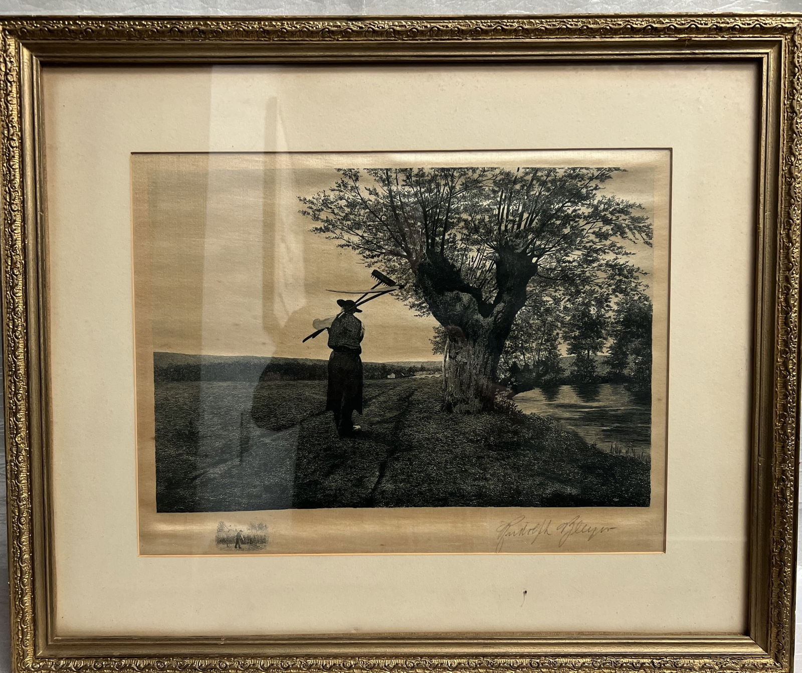 Rudolph Bleyer 1859-1951 Etching Hand Signed in Pencil (1 of 3)