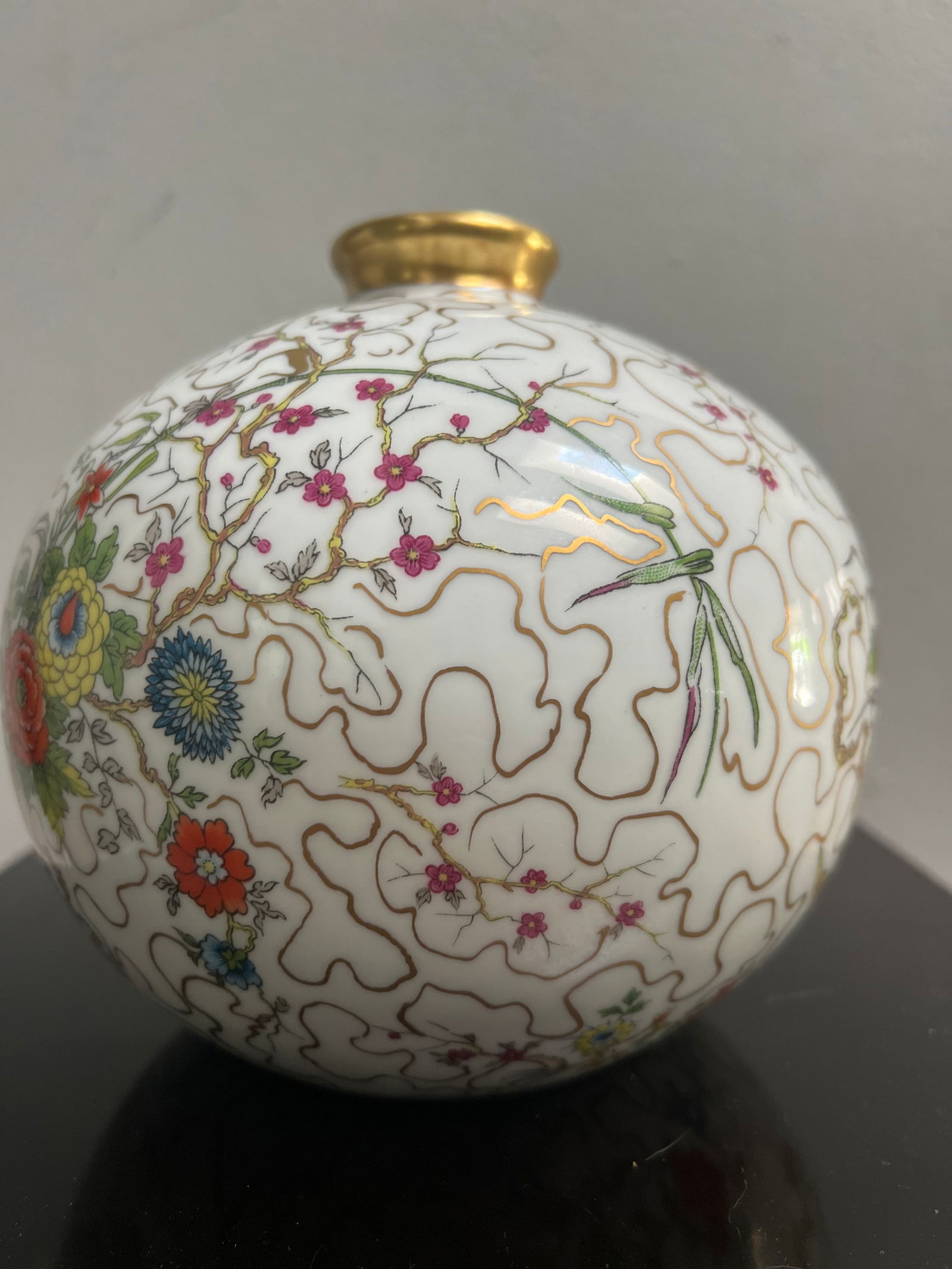 LIMOGES GIRAUD FRENCH MARIE LOUISE VASE 7" TALL CENTERPIECE Hand Painted (1 of 4)
