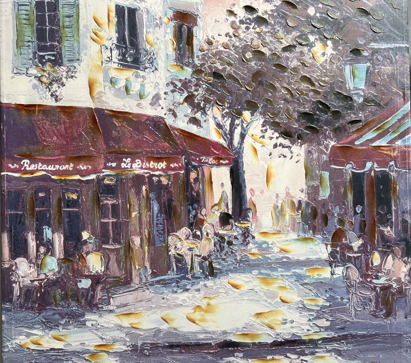 Fabien Novarino "Paris" Embellished Giclee  Large Stunning Work (1 of 3)