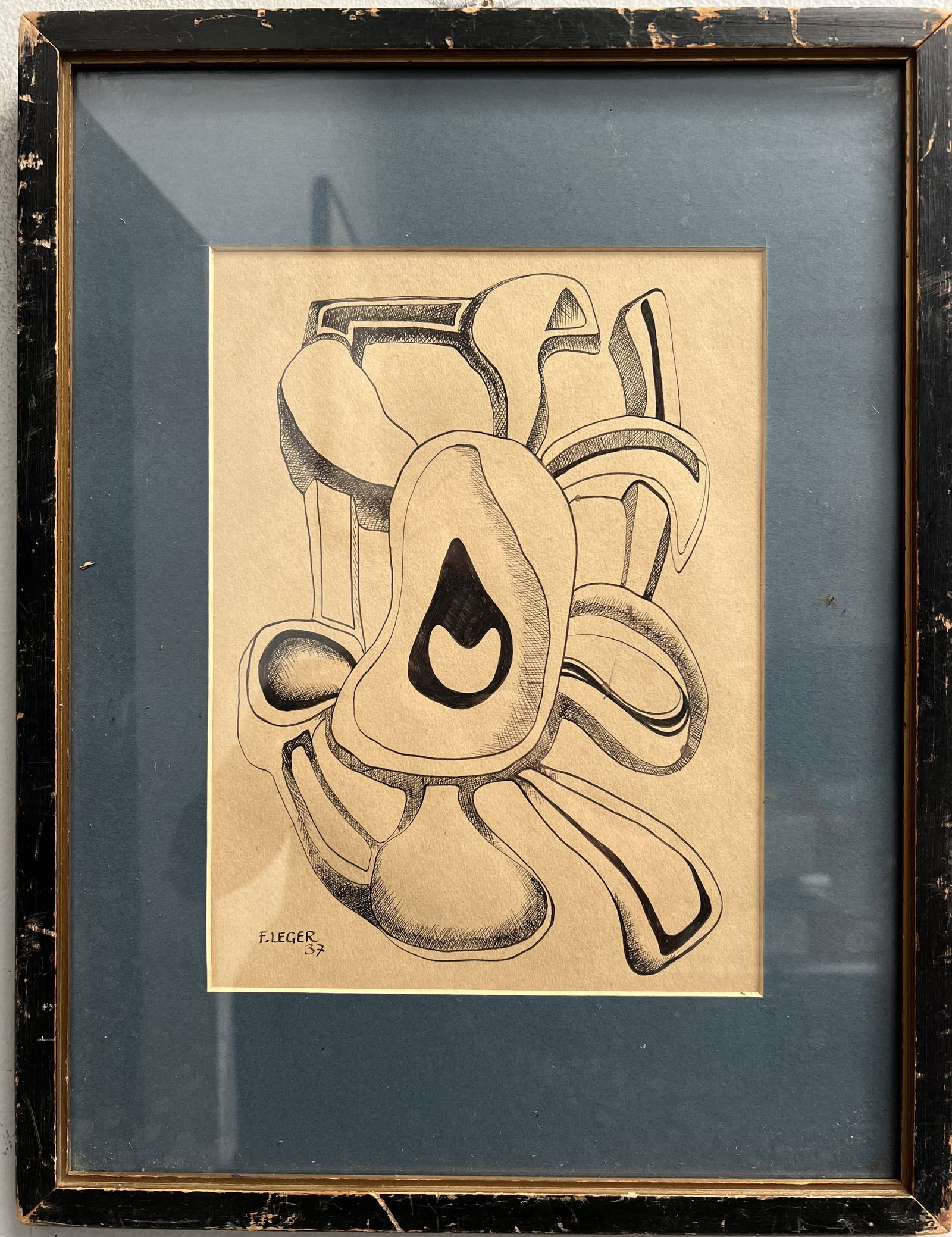 Fernand Leger (1881 - 1955) Attributed to,Print / Ink  on paper Original Frame (1 of 5)