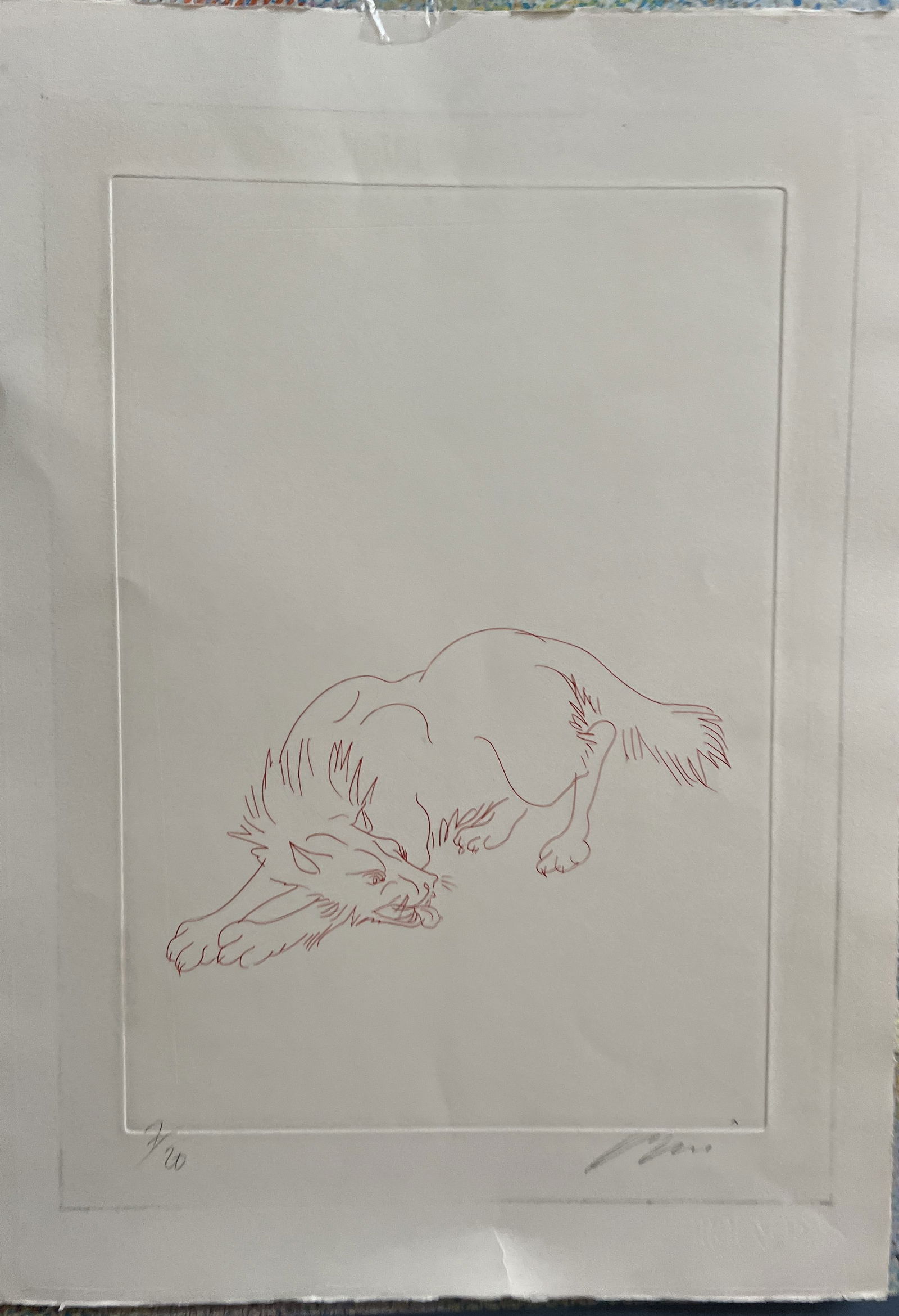 Hans Erni (1909-2015) Swiss , Hand Signed Etching in Pencil Circa Mid Century (1 of 3)