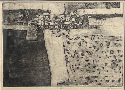 M.C. Escher (1898 - 1972) Attributed to , Framed Etching Signed in Pencil: This beautiful framed etching is a true masterpiece by the renowned artist M.C. Escher. The piece depicts a stunning portrait of a nature scene, created using the technique of etching on paper. The ar