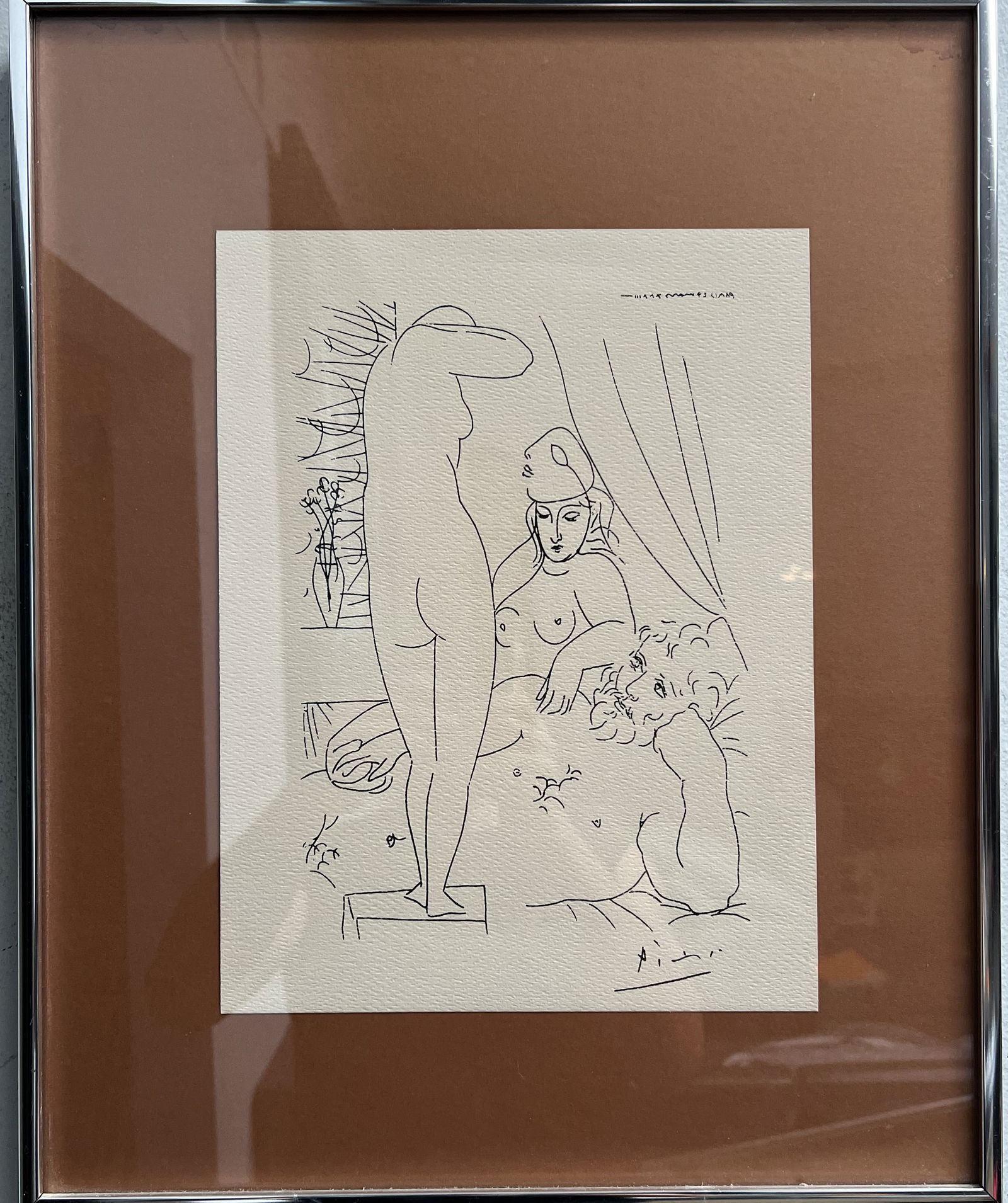 Pablo Picasso (1881 -1973)  Vollard Suite  "le Repos Du Sculpteur"  Engraving (1 of 3)