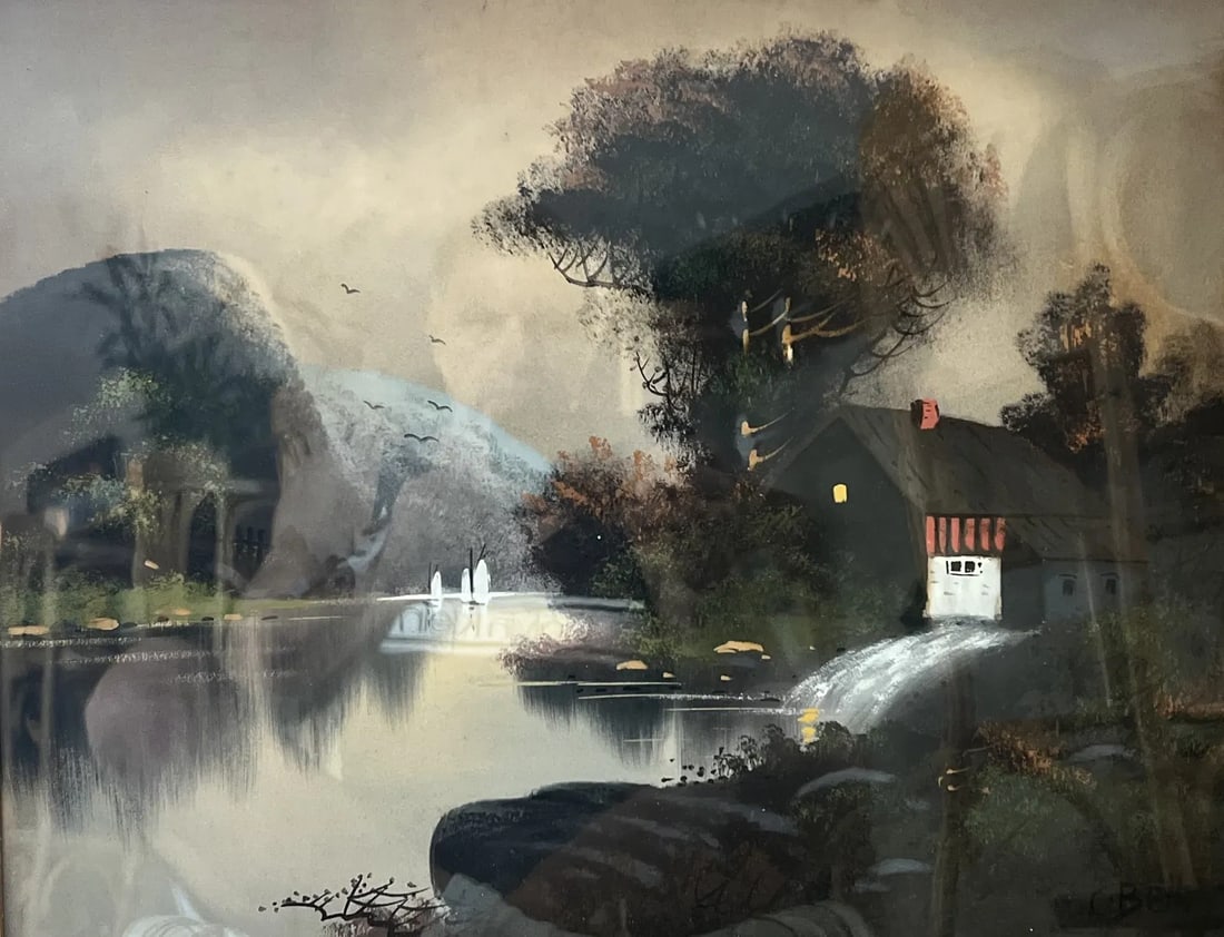 Cecil Bell (1906-1970) American, attributed to , Water color on Paper signed (1 of 3)