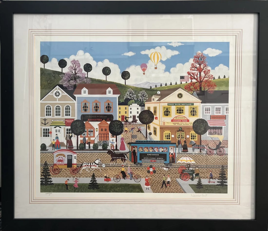 JANE WOOSTER SCOTT " CAREFREE DAYS " SERIGRAPH HAND SIGNED WITH COA (1 of 5)