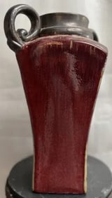 David Allen Collection Art Pottery Vase HEAVY, 15" TALL 7" WIDE