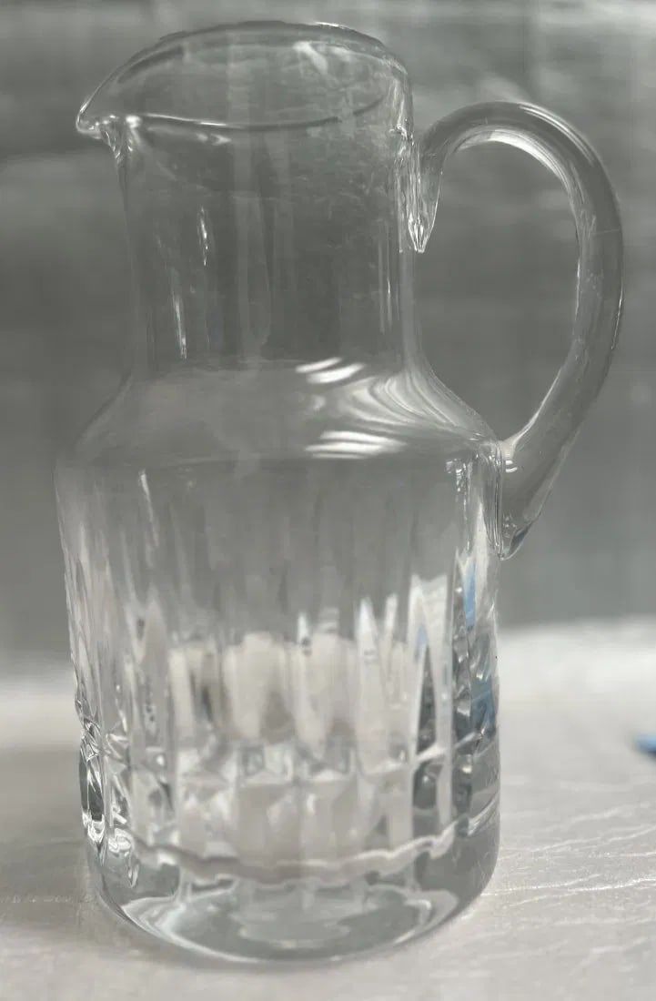 ATLANTIS HAND CRAFTED CRYSTAL WATER PITCHER , PORTUGAL (1 of 3)