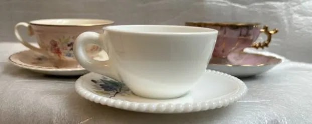 (3) DIFFERENT UNBRANDED TEA CUPS FROM ARROUND THE WORLD