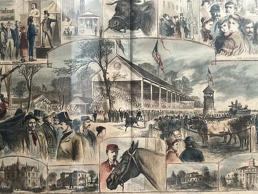 ORIGINAL VINTAGE PRINT/POSTER FROM THE INDIANA STATE FAIR CIRCA 1900s