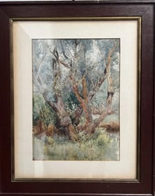 ETTORE ROESLER FRANZ (1945-1907) ATTRIBUTED TOO, MOTIF FROM ROINA WATERCOLOR