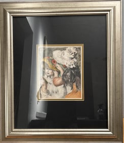 PIERRE-AUGUSTE RENOIR LIMITED EDITION LITHOGRAPH W BLINDSTAMP AND COA