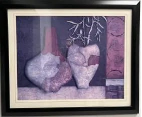NORMAN J OLSON, THE ARTIS AND POET , LITHOGRAPH UNDER GLASS