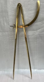 Large Pair of Wing-Dividers , English Late 19th C. Brass