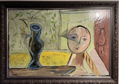 Pablo Picasso (1881-1973) Oil on Canvas , With COA and Paperwork-History