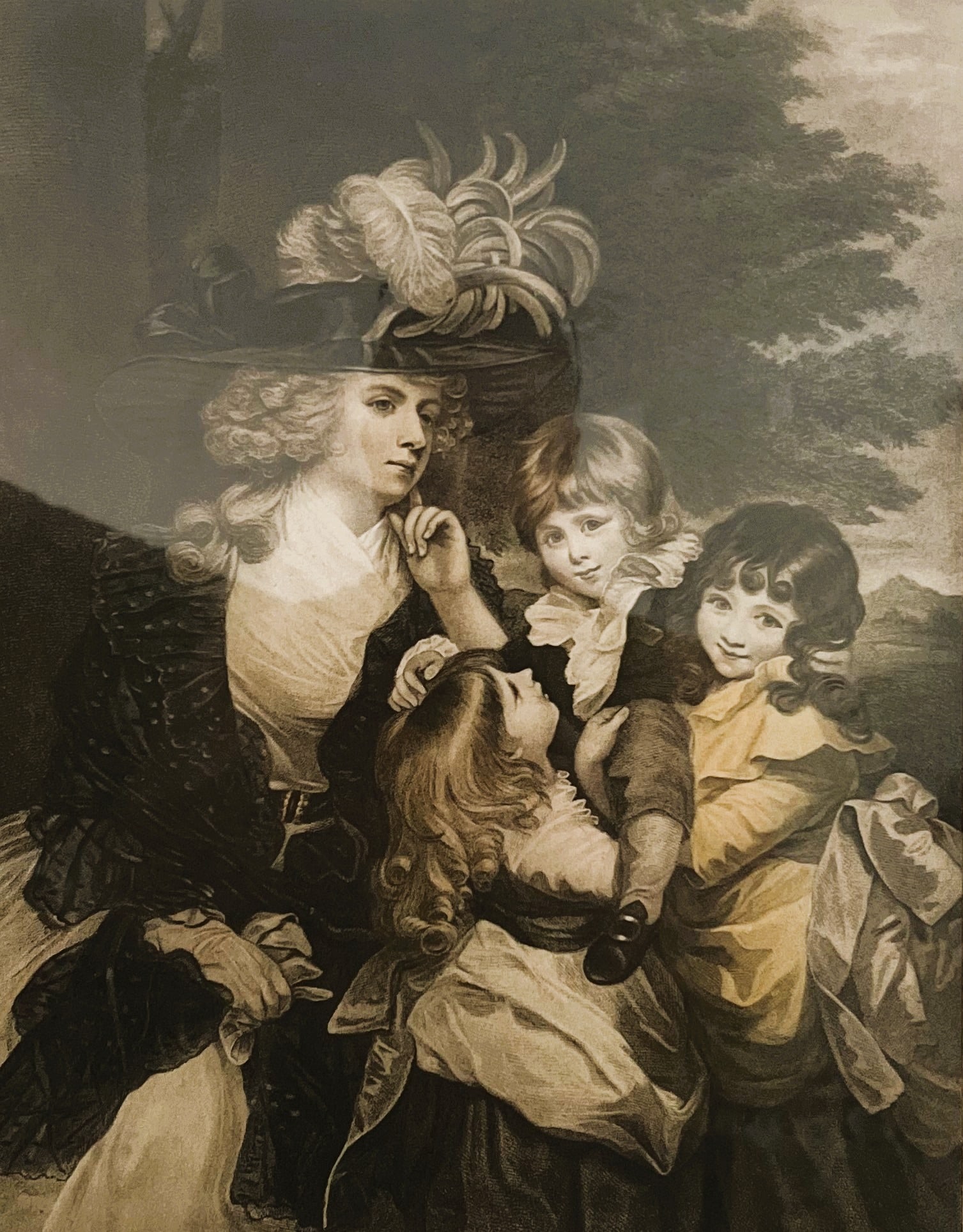 Original Engraving by Francesco Bartolozzi Framed Under Glass