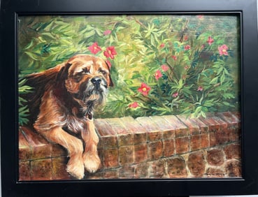 Marcia McCall (American) "Terrior" Stunning Oil on Board Signed & Dated 1976
