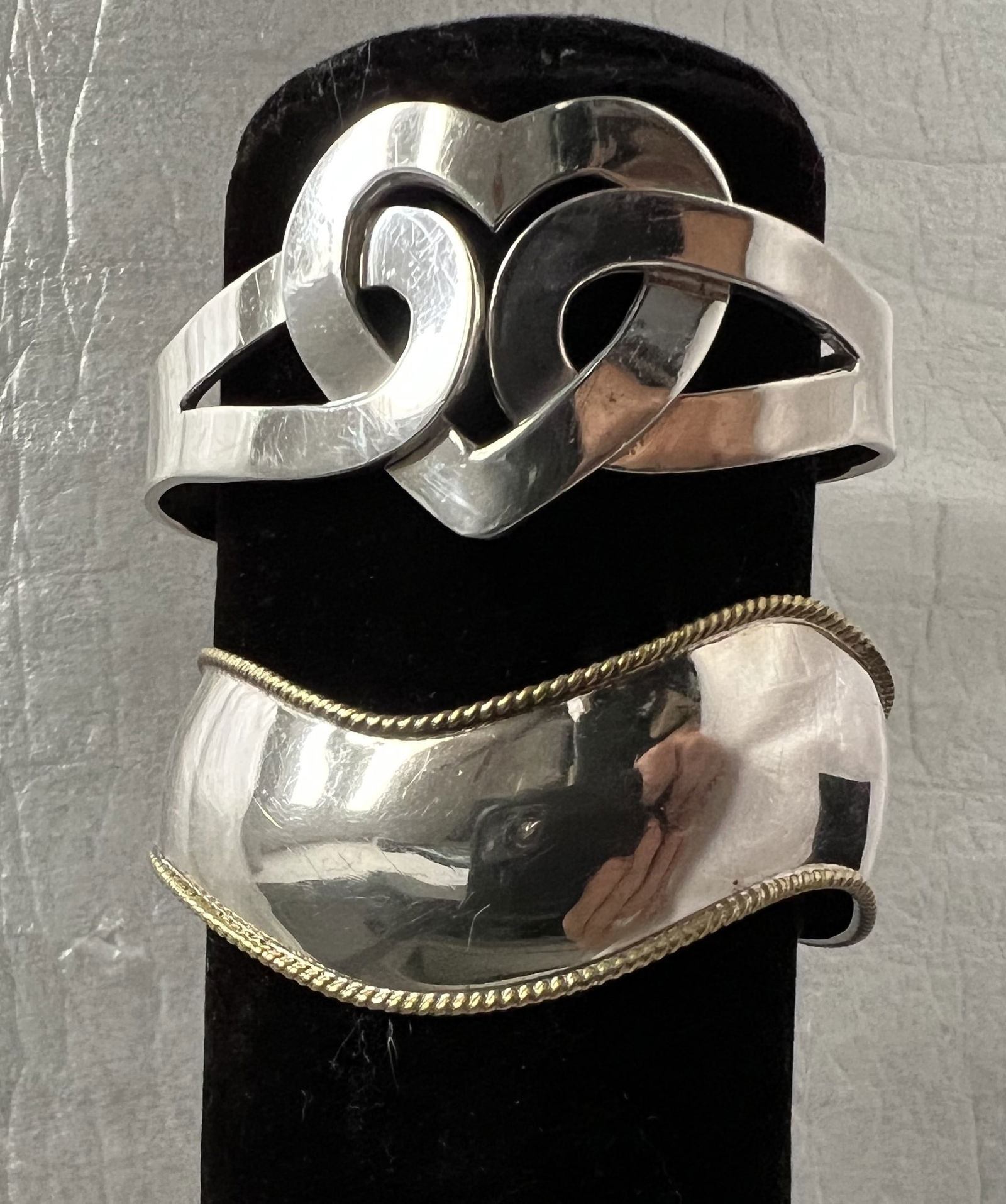 Pair of Sterling Bracelets 60 grams (1 of 4)