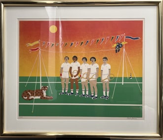 Mark Sabin "The Visiting Team" Hand Signed & Numbered