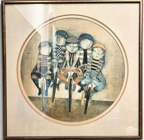 Graciela Rodo Boulanger "Tour de France" Framed Serigraph
