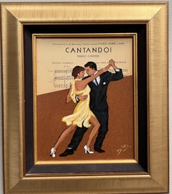 Marcela Ditomasso Multi Media on Board Signed Lower Rt