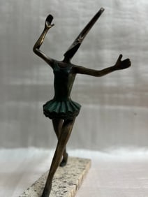 Sergio Bustamante "Moon with Tutu" Bronze Sculpture