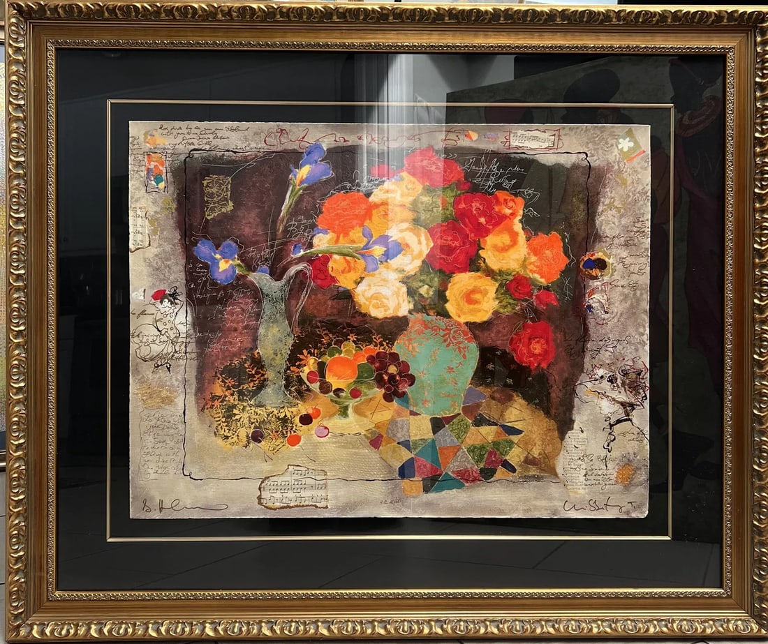 Alexander & Wissotzk " Autume Flowers 111" Hand Signed Serigraph (1 of 4)