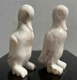 A Pair of Carved Marble Statues