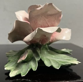 Vintage Large Italian Capodimonte Ceramic Flower Decorative statue