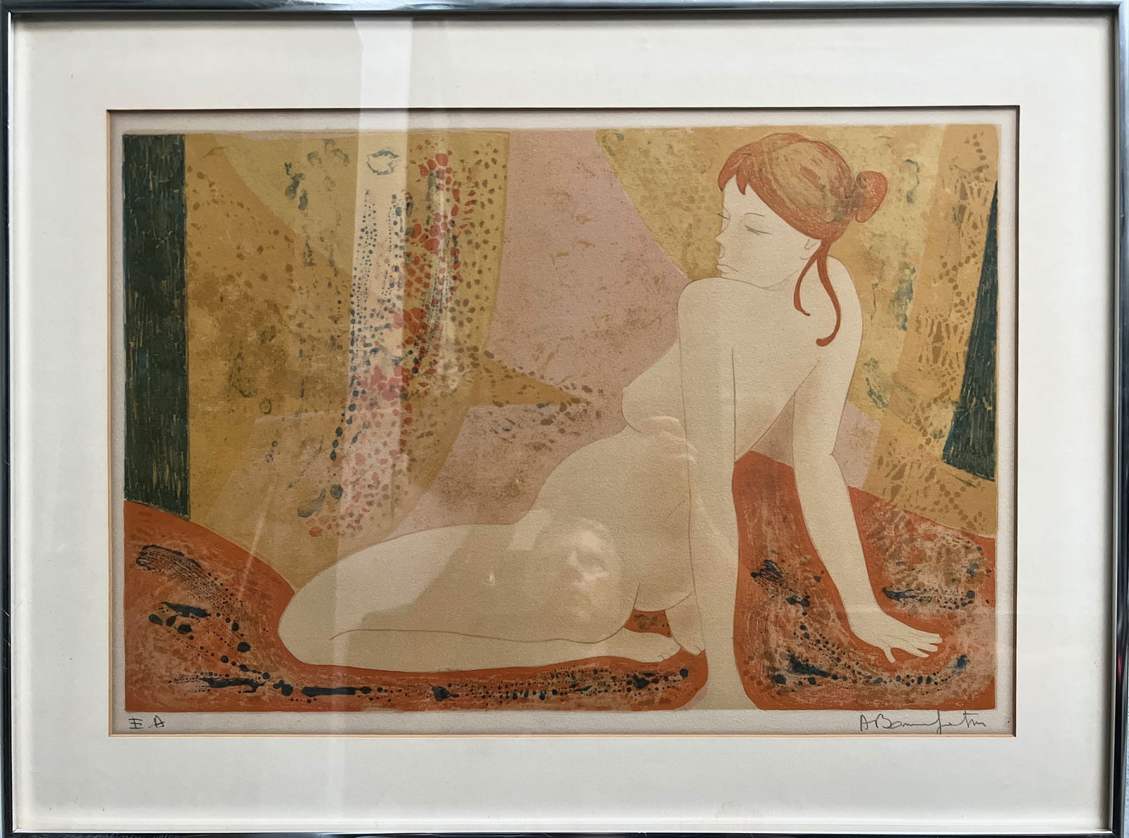 Alain Bonnefoit (B 1937) French Lithograpph Hand Signed Artist Proff (1 of 3)