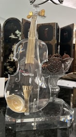 Pino Signoretto- Murano Glass Violin Pino Signoretto the Finest Glass Maker