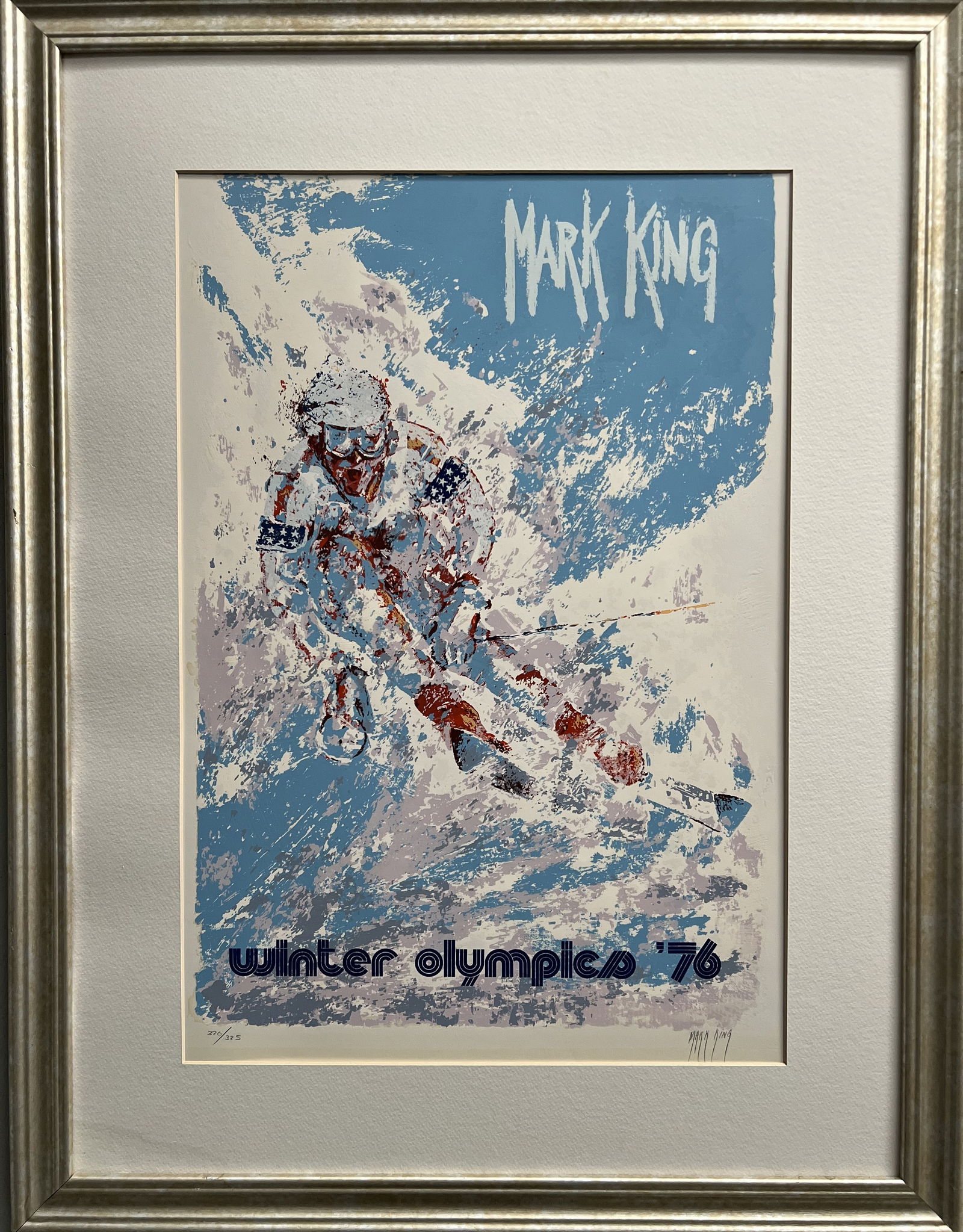 Mark King(1931 - 2014) "Olympics" Hand Signed and Numbered Serigraph (1 of 3)