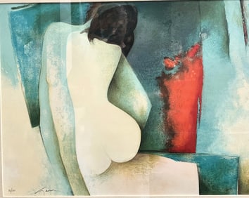 Claude Gaveau (1940 - 2021) Hand Signed and Numbered Lithograph From France