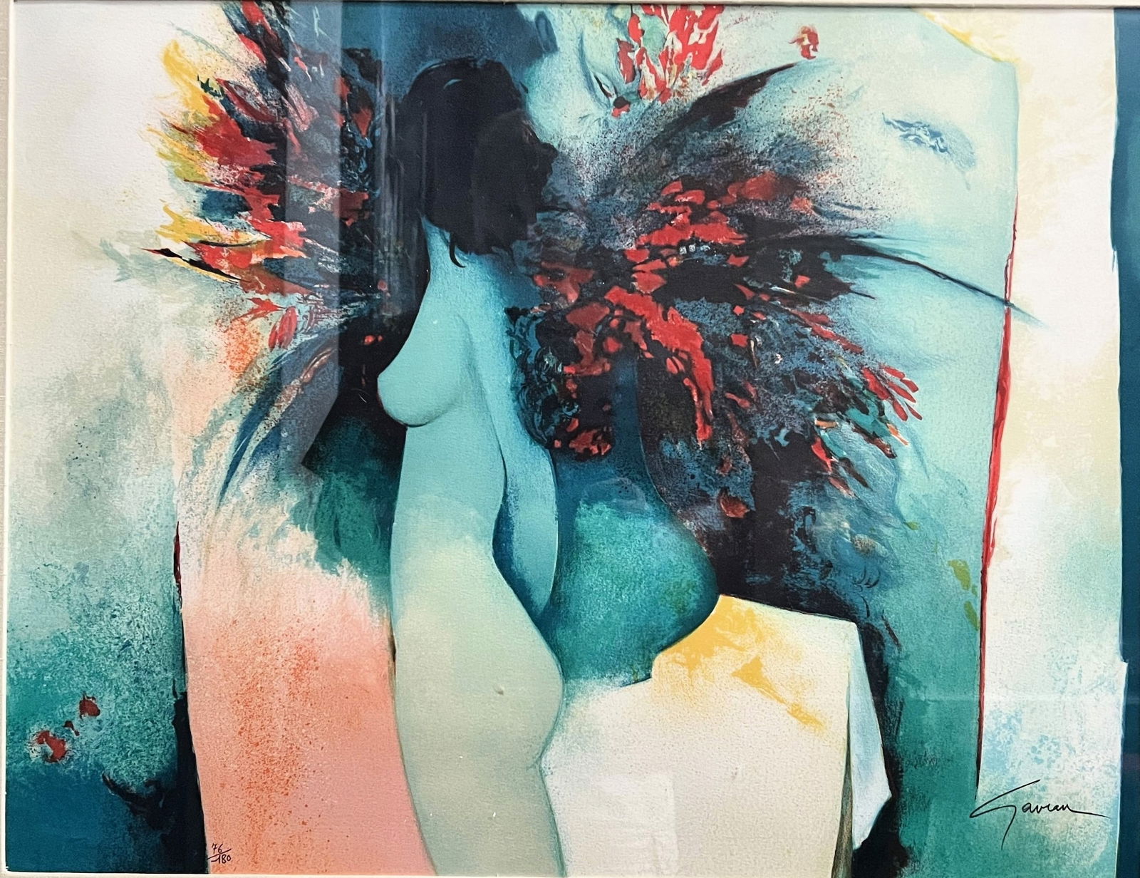 Claude Gaveau (1940 - 2021) Hand Signed and Numbered Lithograph From France (1 of 3)