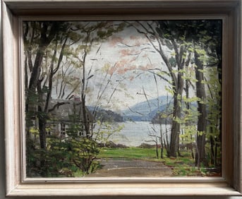 Vintage Mid Century Painting Signed by the Artist lower Rt