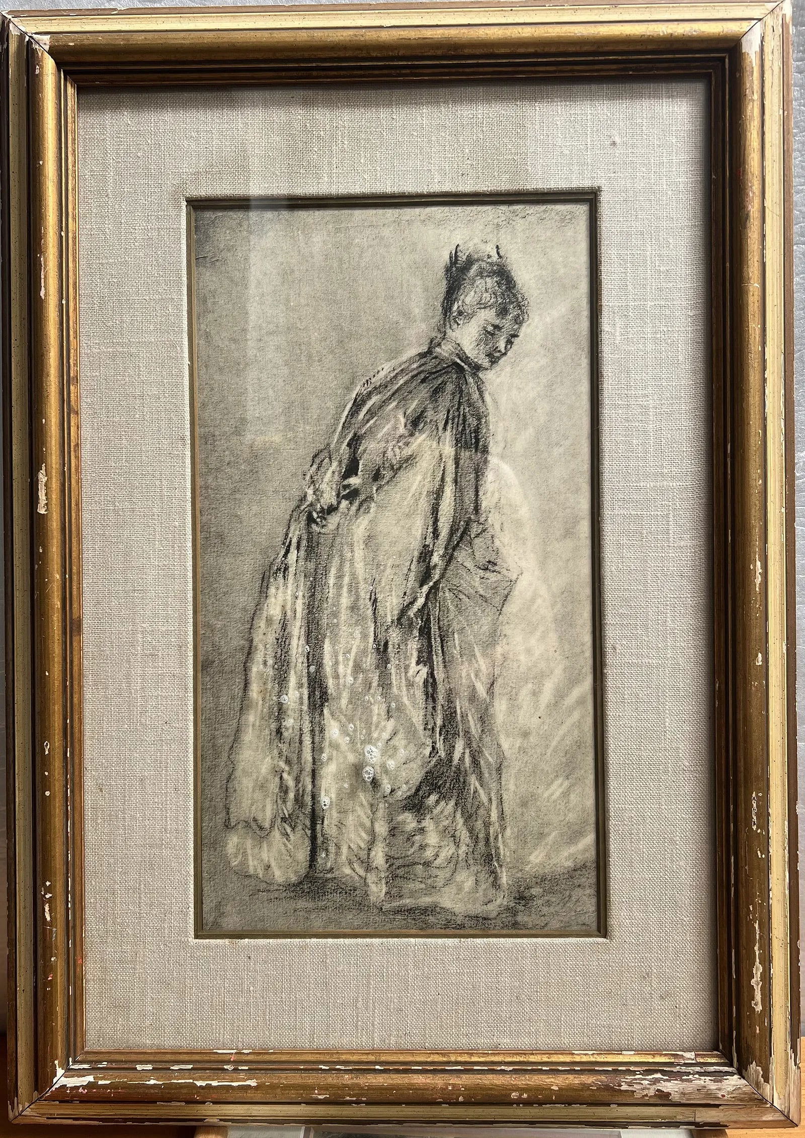 Jean-Antoine Watteau (1684-1721) Vintage Framed Print with Gallery Lable (1 of 3)