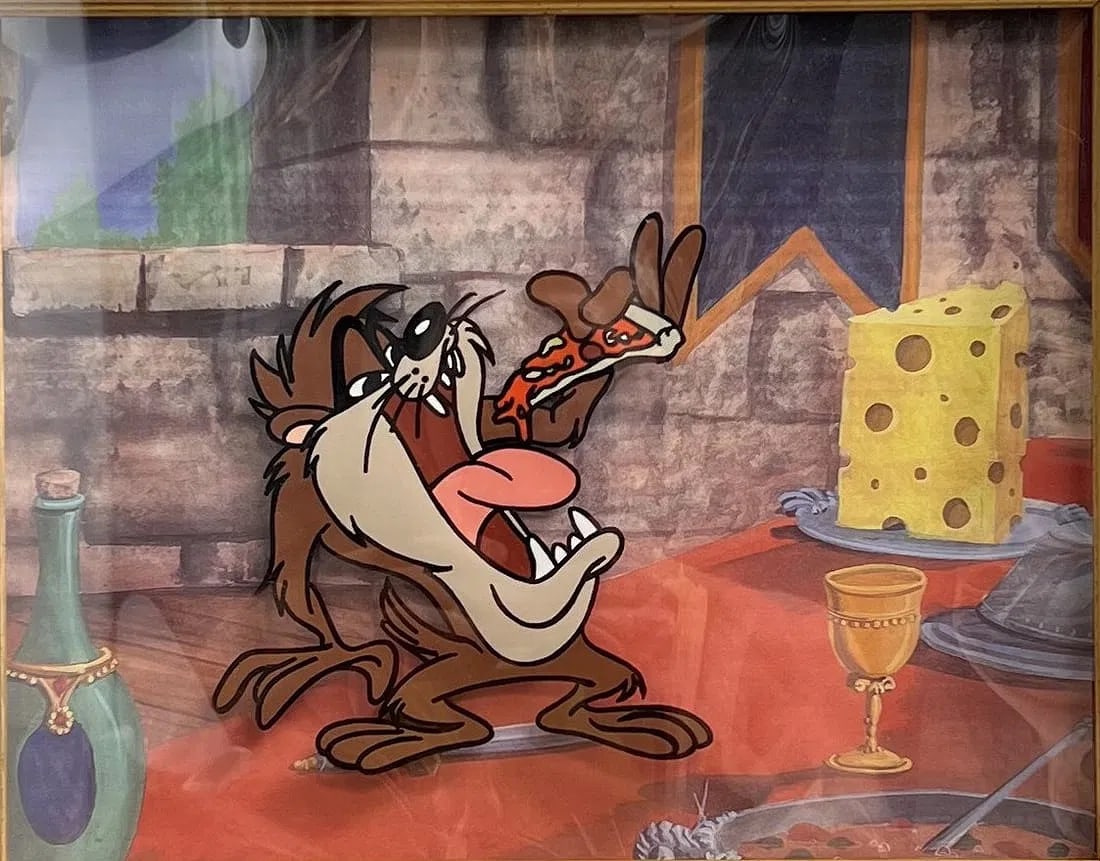 Tazmania Devil" Original Production Cell From Warner Brothers COA and Apprisal (1 of 4)